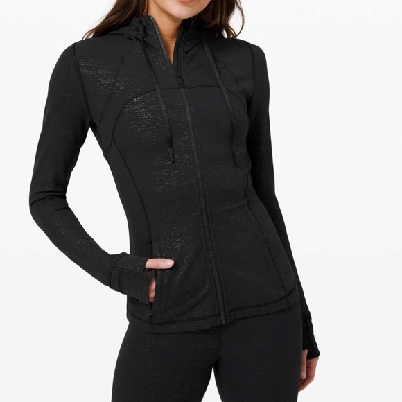 Lululemon define size 10 black hooded zipfront jacket - Picture 11 of 12